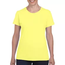 Női póló  Rövid ujjú Gildan Ladies' Heavy Cotton T-Shirt   Cornsilk (világossárga)   urespolo.