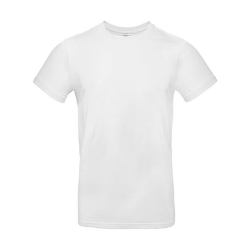 Férfi rövid ujjú póló B&C #E190 T-Shirt -S, Fehér