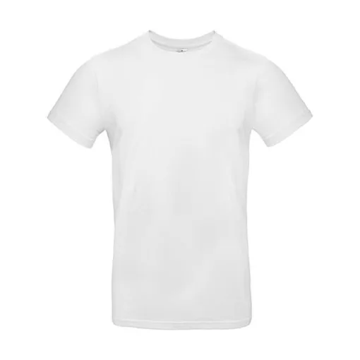 Férfi rövid ujjú póló B&C #E190 T-Shirt -5XL, Fehér