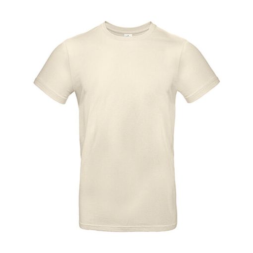 Férfi rövid ujjú póló B&C #E190 T-Shirt -S, Naturál