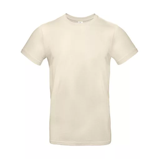 Férfi rövid ujjú póló B&C #E190 T-Shirt -3XL, Naturál