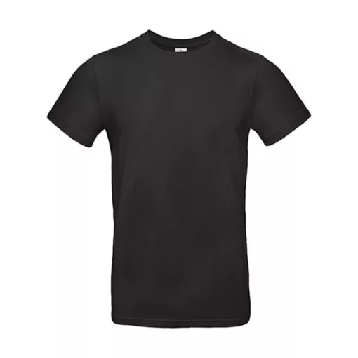 Férfi rövid ujjú póló B&C #E190 T-Shirt -M, Fekete
