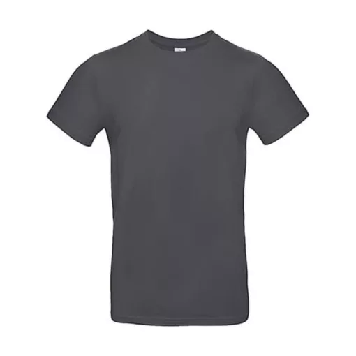 Férfi rövid ujjú póló B&C #E190 T-Shirt -XL, Sötétszürke
