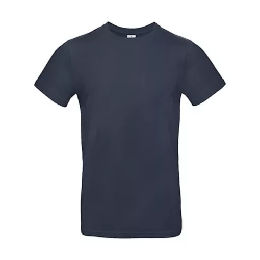 Férfi rövid ujjú póló B&C #E190 T-Shirt -5XL, Sötétkék (navy)