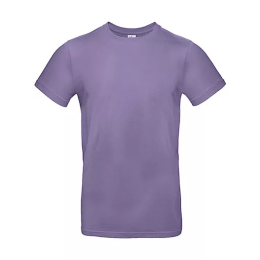 Férfi rövid ujjú póló B&C #E190 T-Shirt -S, Millenáris lila