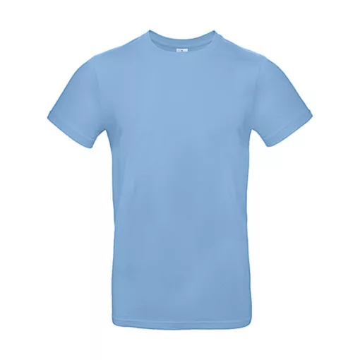 Férfi rövid ujjú póló B&C #E190 T-Shirt -XS, Ég kék