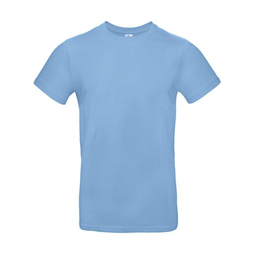 Férfi rövid ujjú póló B&C #E190 T-Shirt -L, Ég kék