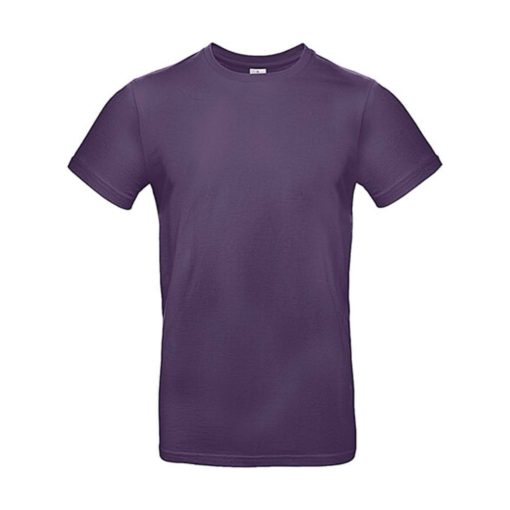 Férfi rövid ujjú póló B&C #E190 T-Shirt -S, Városi lila