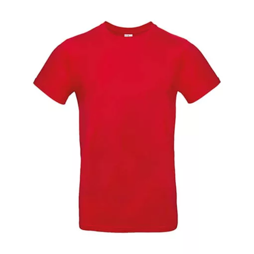 Férfi rövid ujjú póló B&C #E190 T-Shirt -3XL, Piros