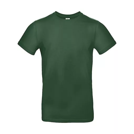 Férfi rövid ujjú póló B&C #E190 T-Shirt -S, Sötétzöld