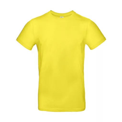Férfi rövid ujjú póló B&C #E190 T-Shirt -S, Napsárga