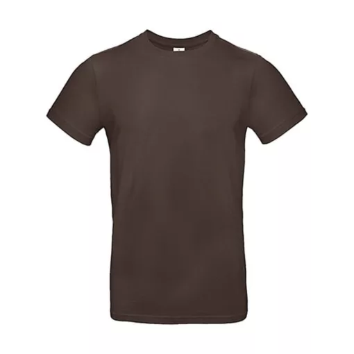 Férfi rövid ujjú póló B&C #E190 T-Shirt -XS, Barna