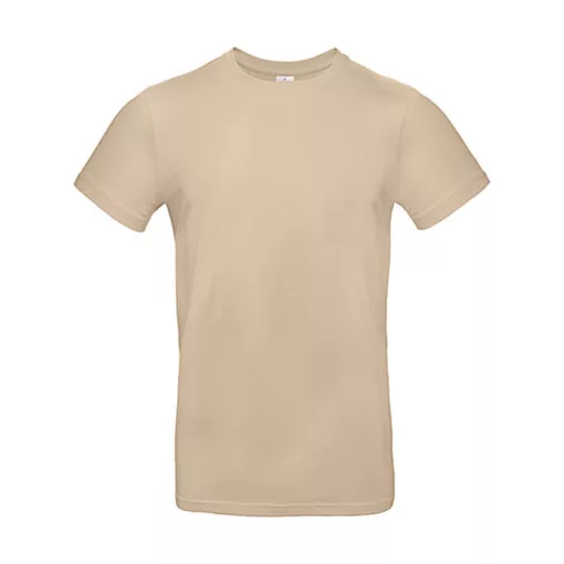 Férfi rövid ujjú póló B&C #E190 T-Shirt -L, Homokbarna