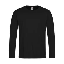 Férfi hosszú ujjú pulóver Stedman Classic-T Long Sleeve M, Opál fekete