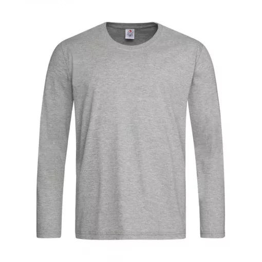 Férfi hosszú ujjú pulóver Stedman Classic-T Long Sleeve L, Heather szürke