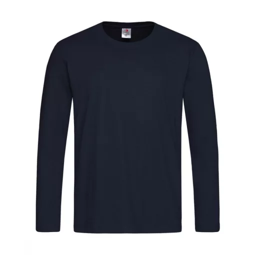 Férfi hosszú ujjú pulóver Stedman Classic-T Long Sleeve M, Blue Midnight