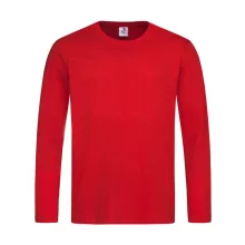 Férfi hosszú ujjú pulóver Stedman Classic-T Long Sleeve M, Piros