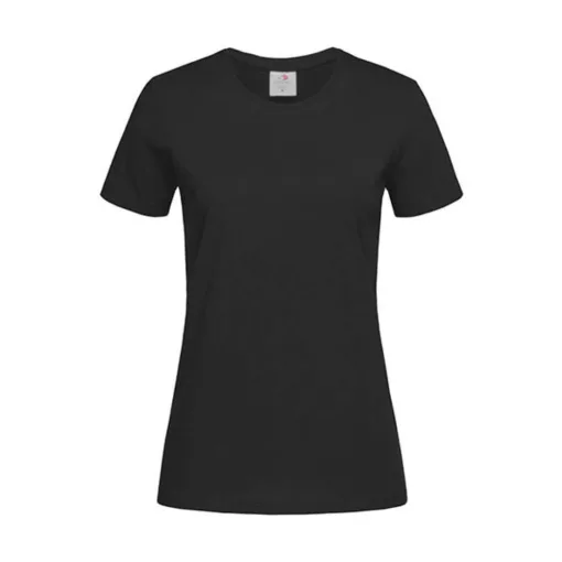 Női rövid ujjú póló Stedman Classic-T Fitted Women -M, Fekete opál