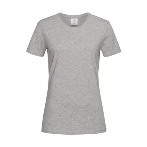 Női rövid ujjú póló Stedman Classic-T Fitted Women -XL, Heather szürke