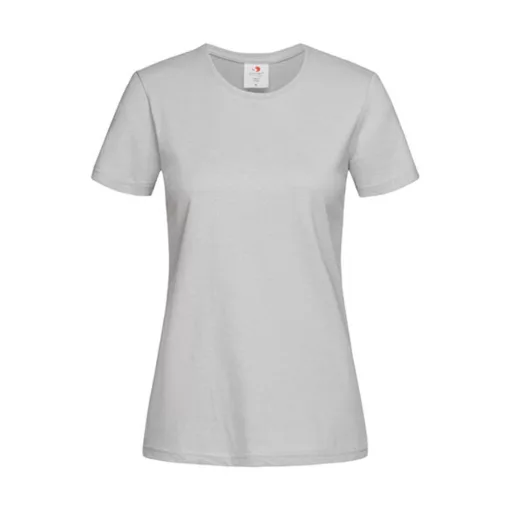 Női rövid ujjú póló Stedman Classic-T Fitted Women -XL, Lágy szürke