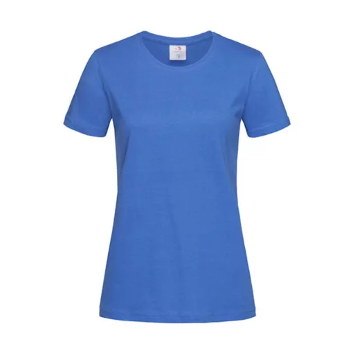 Női rövid ujjú póló Stedman Classic-T Fitted Women -M, Világos királykék