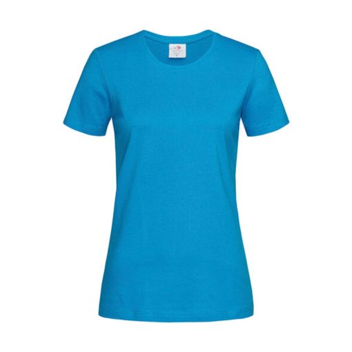 Női rövid ujjú póló Stedman Classic-T Fitted Women -XL, Óceán kék