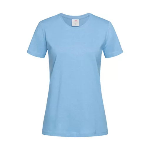 Női rövid ujjú póló Stedman Classic-T Fitted Women -XL, Világos kék