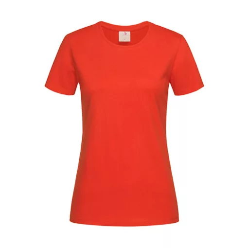 Női rövid ujjú póló Stedman Classic-T Fitted Women -XS, Brilliant narancssárga