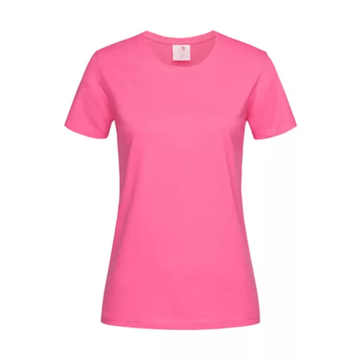 Női rövid ujjú póló Stedman Classic-T Fitted Women -XS, Édes rózsaszín