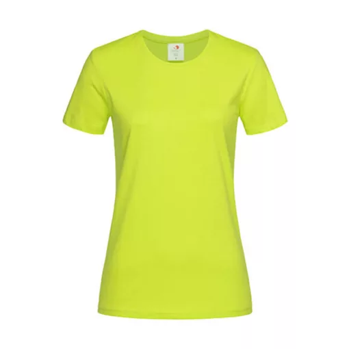 Női rövid ujjú póló Stedman Classic-T Fitted Women -XL, Világos lime zöld