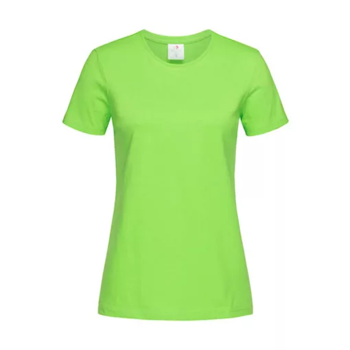 Női rövid ujjú póló Stedman Classic-T Fitted Women -XS, Kiwi zöld