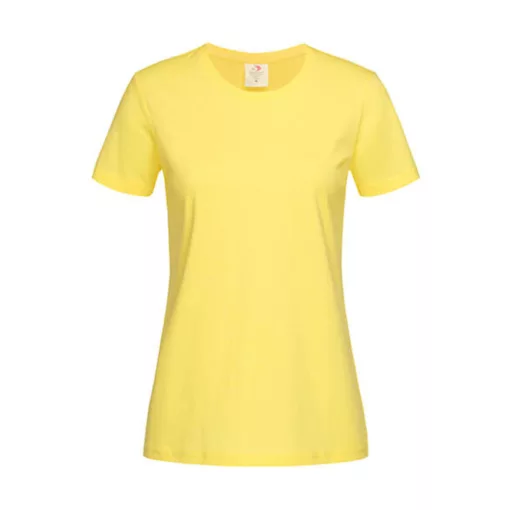 Női rövid ujjú póló Stedman Classic-T Fitted Women -XS, Sárga