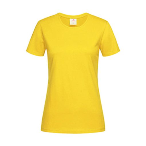 Női rövid ujjú póló Stedman Classic-T Fitted Women -XS, Napraforgó sárga