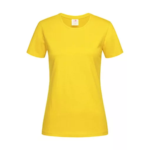 Női rövid ujjú póló Stedman Classic-T Fitted Women -XL, Napraforgó sárga