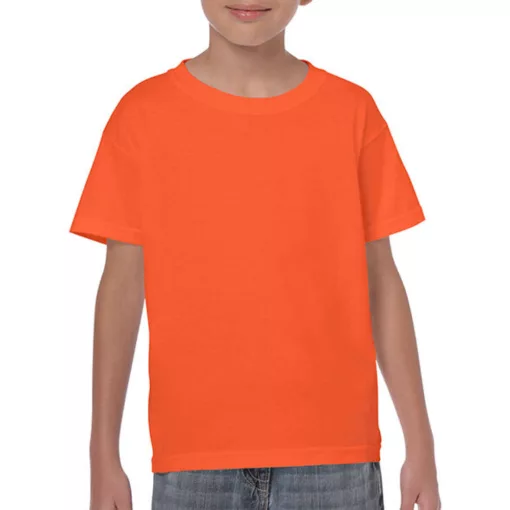 Gyerek póló  Rövid ujjú Gildan Heavy Cotton Youth T-Shirt   Narancssárga   urespolo.hu