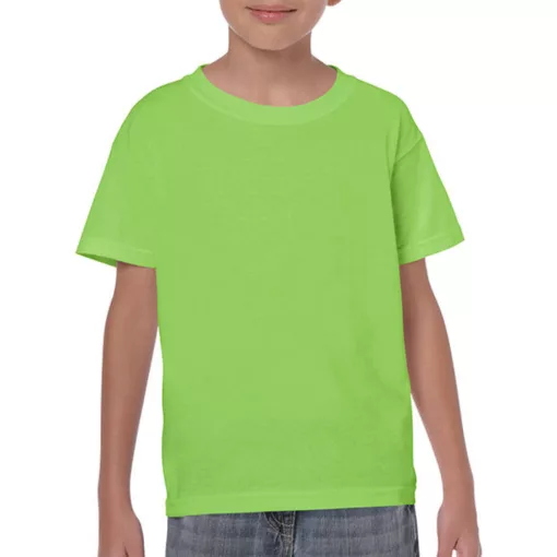 Gyerek póló  Rövid ujjú Gildan Heavy Cotton Youth T-Shirt   Lime zöld   urespolo.hu