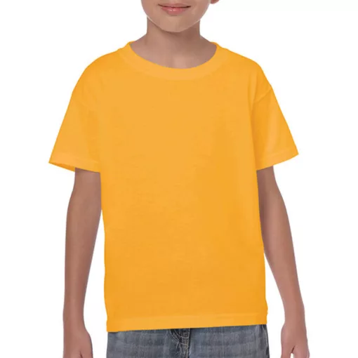 Gyerek póló  Rövid ujjú Gildan Heavy Cotton Youth T-Shirt   Aranysárga   urespolo.hu