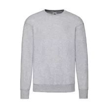 Férfi Pulóver  Hosszú ujjú Fruit of the Loom Lightweight Set-In Sweat   Heather szürke   urespo