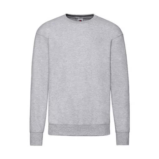 Férfi Pulóver  Hosszú ujjú Fruit of the Loom Lightweight Set-In Sweat   Heather szürke   urespo