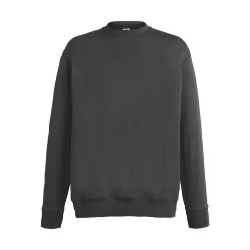 Férfi Pulóver  Hosszú ujjú Fruit of the Loom Lightweight Set-In Sweat   Heather szürke   urespo