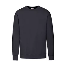 Férfi Pulóver  Hosszú ujjú Fruit of the Loom Lightweight Set-In Sweat   Mély sötétkék (navy)