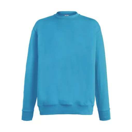 Férfi Pulóver  Hosszú ujjú Fruit of the Loom Lightweight Set-In Sweat   Piros   urespolo.hu