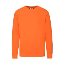 Férfi Pulóver  Hosszú ujjú Fruit of the Loom Lightweight Set-In Sweat   Narancssárga   urespolo