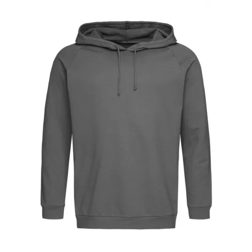 Uniszex kapucnis hosszú ujjú felső Stedman Unisex Sweat Hoodie Light 3XL, Igazi szürke