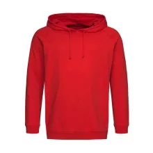 Uniszex kapucnis hosszú ujjú felső Stedman Unisex Sweat Hoodie Light XS, Skarlátvörös