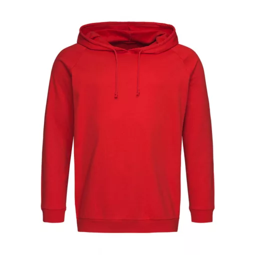 Uniszex kapucnis hosszú ujjú felső Stedman Unisex Sweat Hoodie Light XS, Skarlátvörös