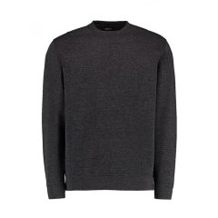Férfi hosszú ujjú pulóver Kustom Kit Regular Fit Sweatshirt Superwash 60 XS, Sötétszürke marl