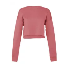 Női hosszú ujjú pulóver Bella Canvas Women's Cropped Crew Fleece S, Mályva