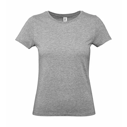 Női rövid ujjú póló B&C #E190 /women T-Shirt -S, Sportszürke