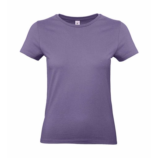 Női rövid ujjú póló B&C #E190 /women T-Shirt -S, Millenáris lila